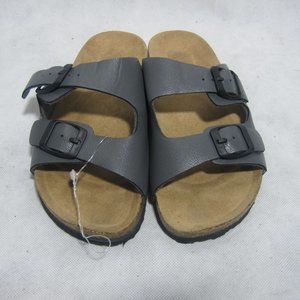 NEW Kids Brown leather comfort sandals Size L 2-3